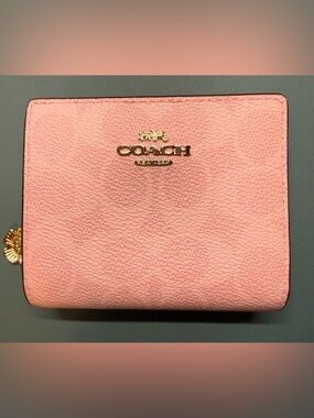 Coach Powder Pink Snap Wallet